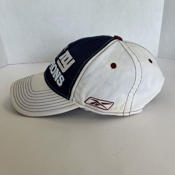 New York Giants Superbowl 42 Championship Adjustable Hat Cap NE Patriots 2008 - Picture 2 of 12